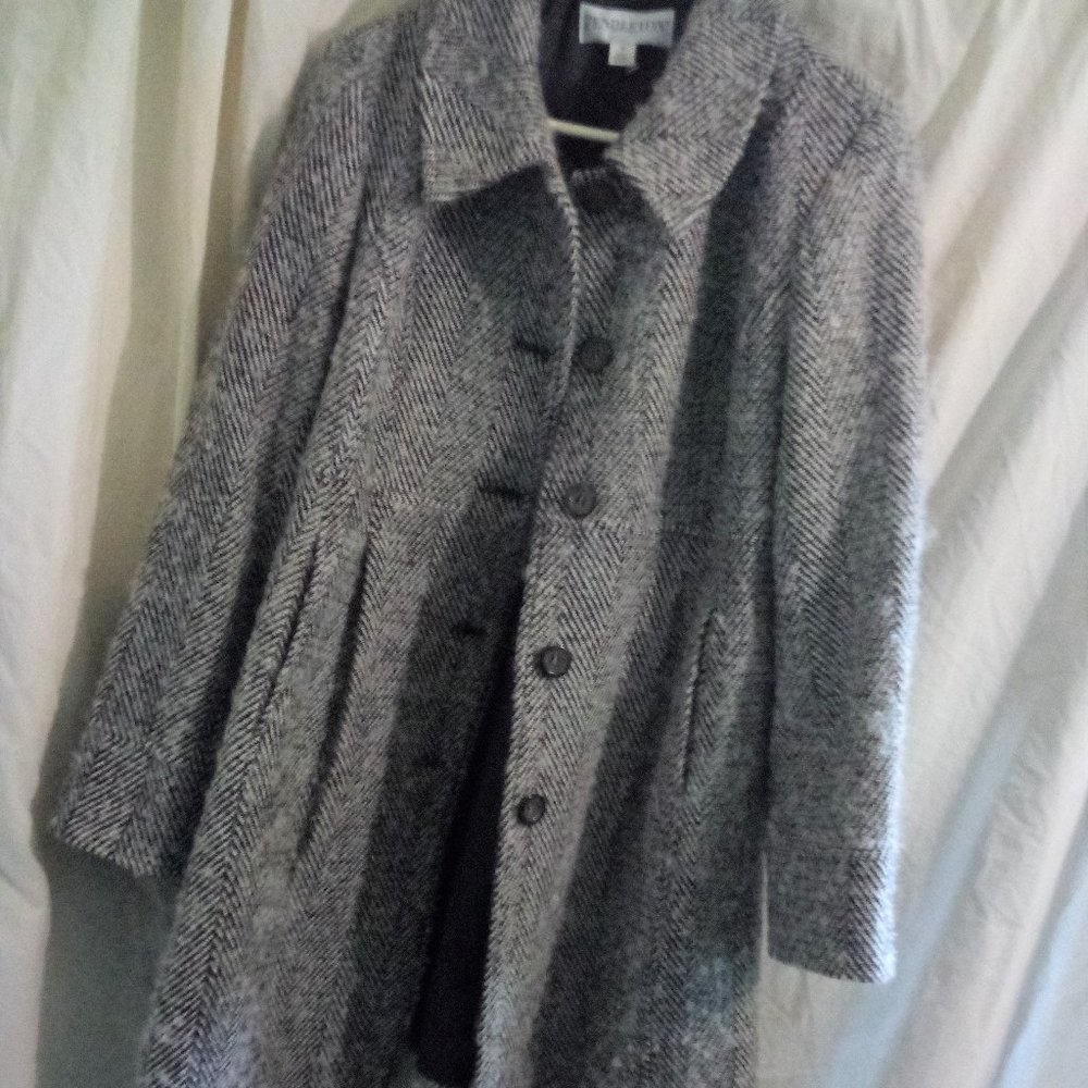 Vintage Pendleton Lady's Virgin Wool/Brushed Mohair Lined Long Jacket Size Med